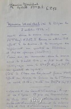 Ensemble de 2 lettres autographes signées de André CAPLET + 1 note, Octobre 1917