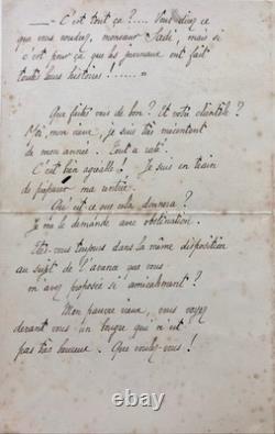 Erik SATIE Belle lettre autographe signée, toute en ironie (1905)