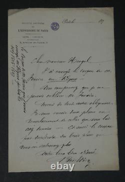 Ernest BOÏELDIEU 5 LETTRES AUTOGRAPHES SIGNÉES À HEUGEL, 1873