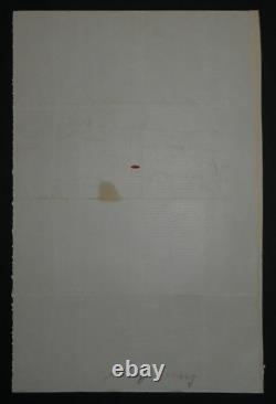 Ernest RANAN LETTRE AUTOGRAPHE SIGNÉE A MONSIEUR LEVY SUR LE JOURNAL