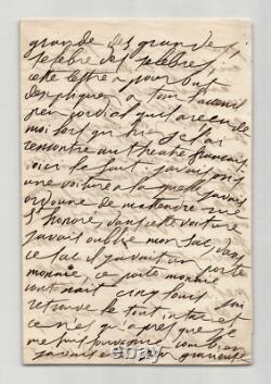 Esther Guimont Lettre autographe signée Courtisane Guizot, Hugo. 1854