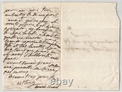 Esther Guimont Lettre autographe signée Courtisane Guizot, Hugo. 1854