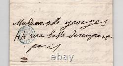 Esther Guimont Lettre autographe signée Courtisane Guizot, Hugo. 1854