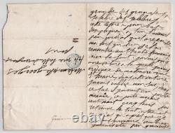 Esther Guimont Lettre autographe signée Courtisane Guizot, Hugo. 1854
