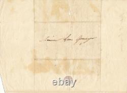 Eugène DEVÉRIA Lettre autographe signée le soleil dans son atelier