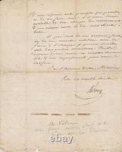Eugène-François VIDOCQ Lettre autographe signée