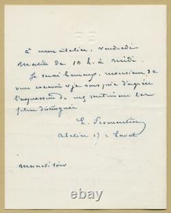 Eugène Fromentin (1820-1876) Écrivain & peintre Lettre autographe signée