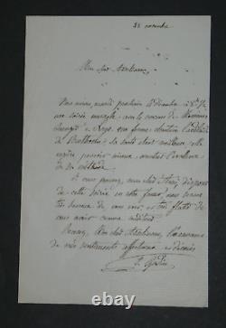 Eugène GODIN LETTRE AUTOGRAPHE SIGNÉE À ASSELINEAU, le 28 novembre