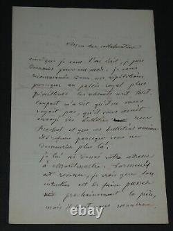 Eugène LABICHE Lettre autographe signée à Coubert 2 pages 1856