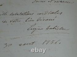 Eugène LABICHE Lettre autographe signée à Coubert 2 pages 1856