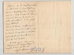 Eugène Manuel DEUX LETTRES AUTOGRAPHES SIGNÉES À Philippe Gille 1888 & 1899
