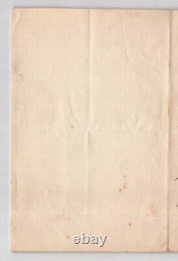 Eugène Manuel DEUX LETTRES AUTOGRAPHES SIGNÉES À Philippe Gille 1888 & 1899