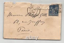 Eugène Manuel DEUX LETTRES AUTOGRAPHES SIGNÉES À Philippe Gille 1888 & 1899