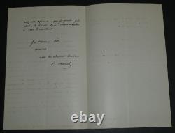 Eugène Michel CHEVREUL, Chimiste LETTRE AUTOGRAPHE SIGNÉE Paris 1860, 2 PAGES