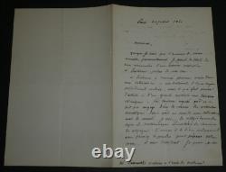 Eugène Michel CHEVREUL, Chimiste LETTRE AUTOGRAPHE SIGNÉE Paris 1860, 2 PAGES