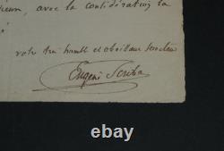 Eugène SCRIBE- LETTRE AUTOGRAPHE SIGNÉE par rapport à Achille Scribe en 1832
