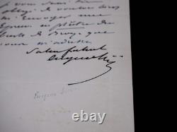 Eugene SUE lettre autographe signée