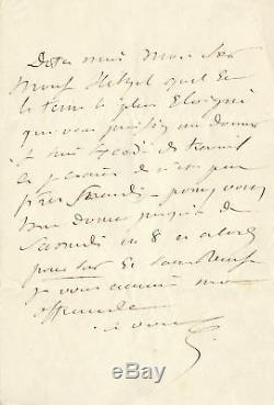 Eugene Sue Lettre Autographe Signee A Hetzel 1845