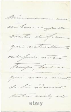 Eugénie de MONTIJO, Impératrice / Lettre autographe signée / Prince impérial