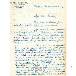 FERNANDEL Rare Correspondance autographe signée 4 belles lettres + contrat