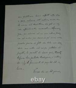 Fabrizio COLAMUSSI LETTRE AUTOGRAPHE SIGNÉE À Armand GODOY & Poème 1929