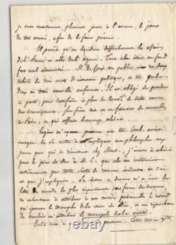 Felicité Robert de Lamennais-Lettre autographe signée sur une affaire judiciaire