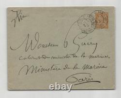 Félix Ziem Carte lettre autographe signée Rendez-vous amical 1901
