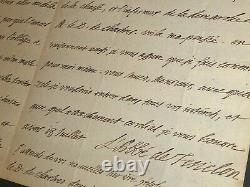 Fenelon Belle Lettre Autographe Signee A L'abbe Dubois Versailles 3 Pages 1691