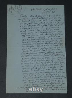 Ferdinand BAC LETTRE AUTOGRAPHE SIGNÉE À Émilie MELBOURNE, 20 février 1948