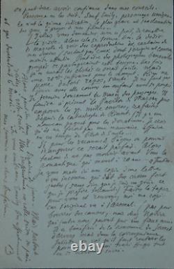 Ferdinand BAC LETTRE AUTOGRAPHE SIGNÉE À Émilie MELBOURNE, 20 février 1948