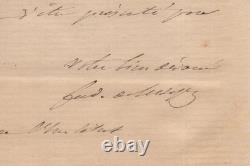 Ferdinand de Lesseps Lettre autographe signée 1878