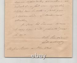Ferdinand de Lesseps Lettre autographe signée 1878