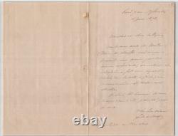 Ferdinand de Lesseps Lettre autographe signée 1878