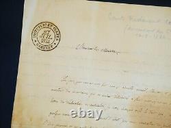 Ferdinando Dal Pozzo Lettre autographe signée Piémont Vérone