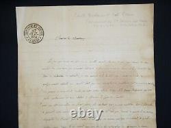 Ferdinando Dal Pozzo Lettre autographe signée Piémont Vérone