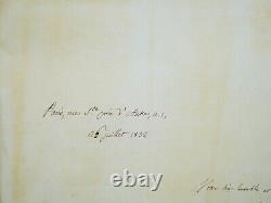 Ferdinando Dal Pozzo Lettre autographe signée Piémont Vérone