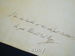 Ferdinando Dal Pozzo Lettre autographe signée Piémont Vérone