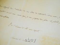 Ferdinando Dal Pozzo Lettre autographe signée Piémont Vérone