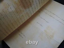 Ferdinando Dal Pozzo Lettre autographe signée Piémont Vérone