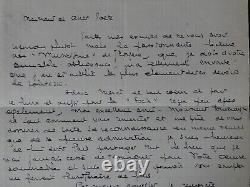 Fernand LAPLAUD Lettre autographe signée à Armand GODOY + 2 poèmes, 1930