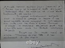 Fernand LAPLAUD Lettre autographe signée à Armand GODOY + 2 poèmes, 1930