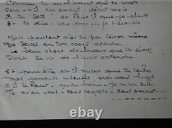 Fernand LAPLAUD Lettre autographe signée à Armand GODOY + 2 poèmes, 1930