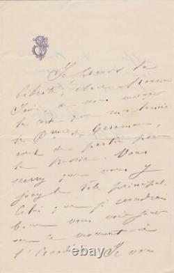 Flore SINGER (RATISBONNE) 5x Lettres autographes signées à Jules JANIN