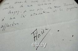 Florise LONDRES LETTRE AUTOGRAPHE SIGNÉE, À Henri BEREAUD, NOVEMBRE 1939