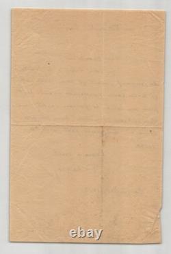 Francis Carco Lettre autographe signée datée du 30 juillet 1913