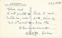 Francis POULENC carte postale autographe signée