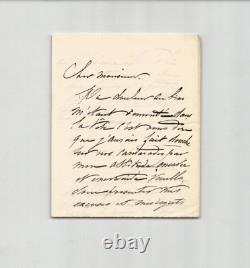 Francisque Édouard BERTIER -Peintre- Lot de 3 lettres autographes signées 1870