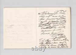 Francisque Édouard BERTIER -Peintre- Lot de 3 lettres autographes signées 1870