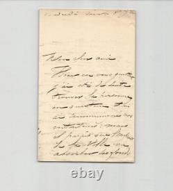 Francisque Édouard BERTIER -Peintre- Lot de 3 lettres autographes signées 1870