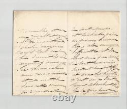 Francisque Édouard BERTIER -Peintre- Lot de 3 lettres autographes signées 1870